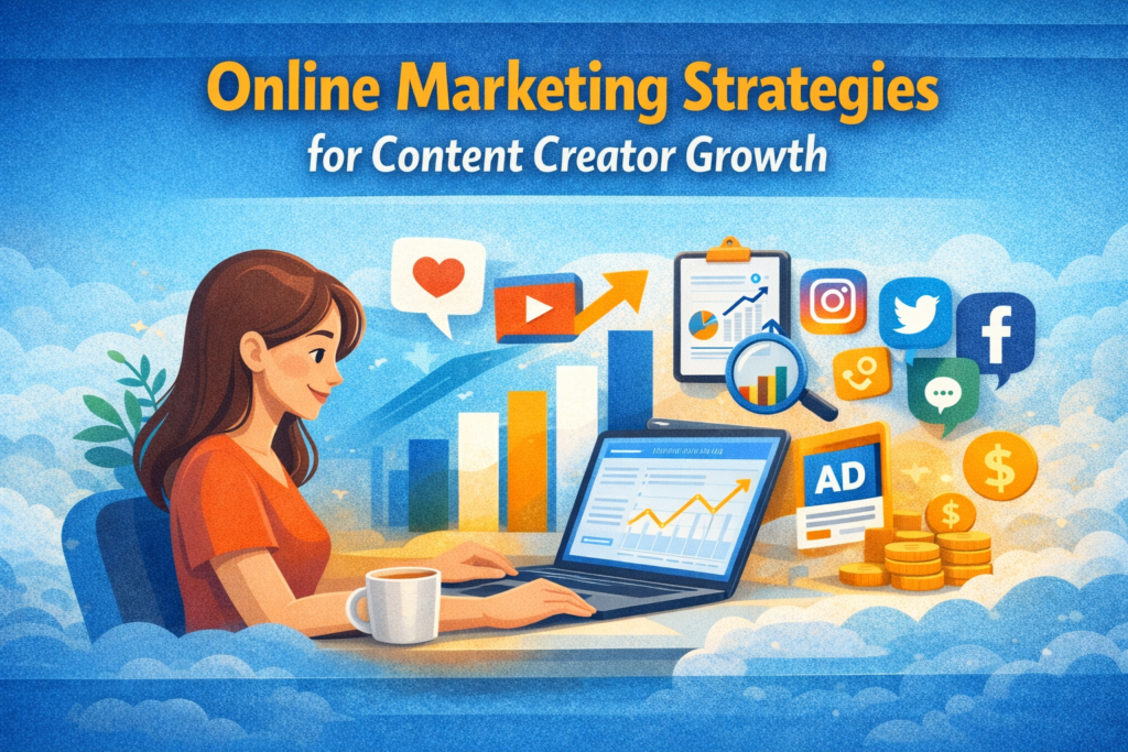 Online marketing strategies for content creator growth
